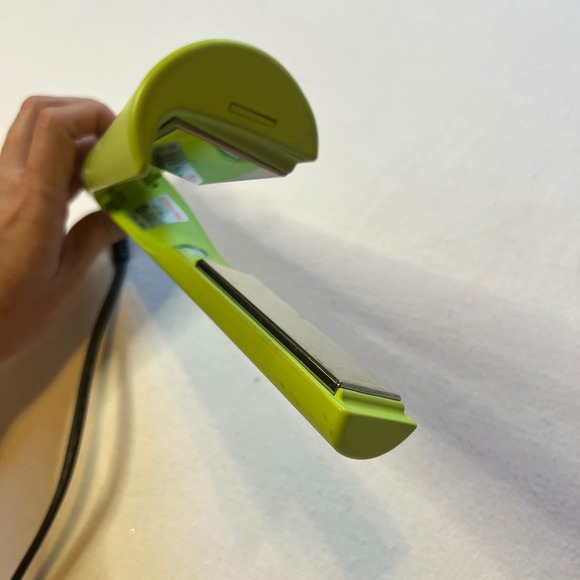 Tyme‎ Iron Pro 2 in 1 Flat Iron Curler Curling Limelight Green Works - Picture 9 of 10